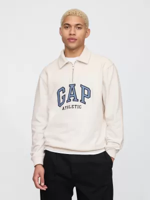 Férfi pulóver GAP POLO HALF ZIP SWEATSHIRT 744734-02 CARLS KŐ