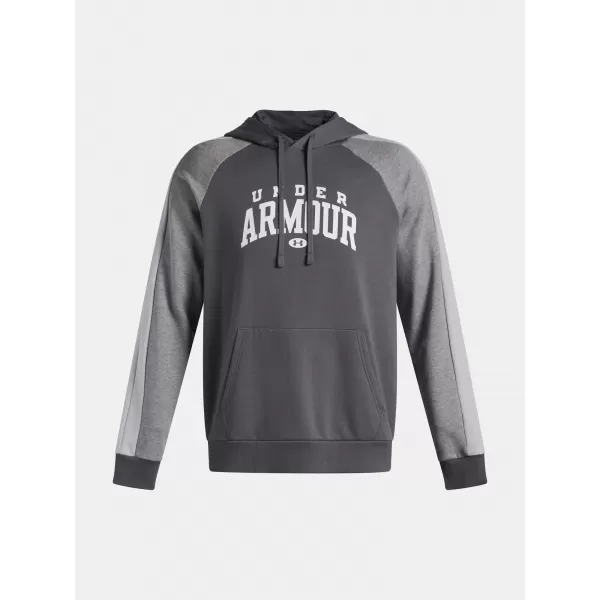  Férfi pulóver UNDER ARMOUR UA RIVAL FLC CB HOOD 6003958-025 SZÜRKE 
