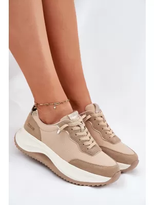 Női tornacipő BIG STAR RR274A345 BEIGE Big Star Shoes