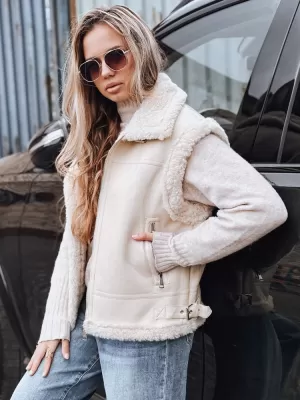 Női mellény DSTREET TY5238 BÉZS
