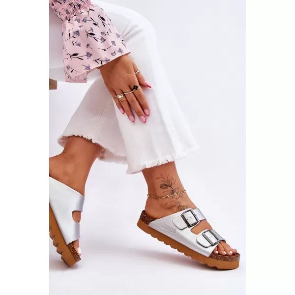  Női papucs BIG STAR LL274476 SILVER Big Star Shoes 