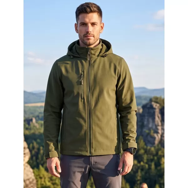  Férfi softshell kabát ALTISPORT NoPrint NP/ALM845 KATONAI 