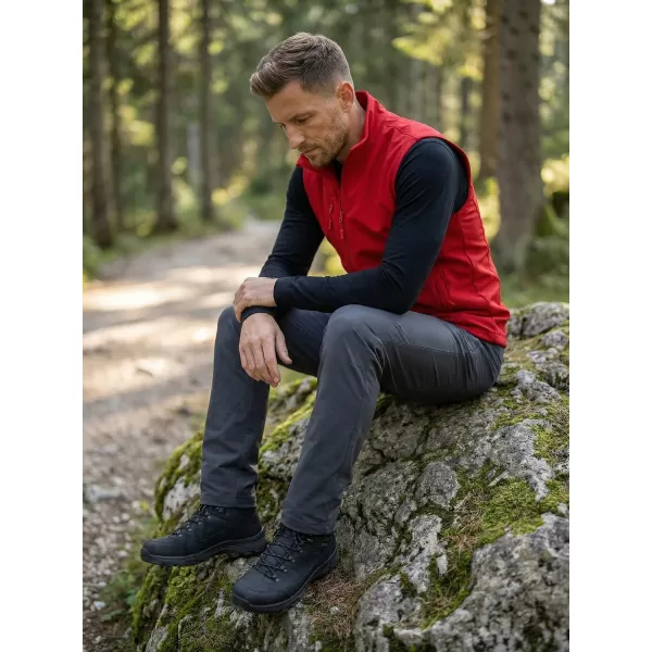  Férfi softshell mellény ALTISPORT NoPrint NP/ALM865 PIROS 