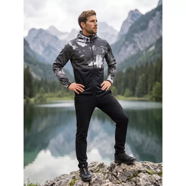  Férfi prémium softshell kabát ALTISPORT VOJ/ALM125JACK01 MASZK/BLK 
