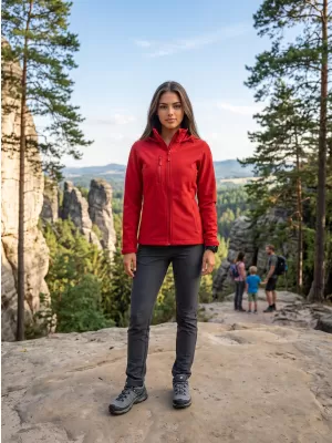 Női softshell kabát ALTISPORT NoPrint NP/ALW945 PIROS