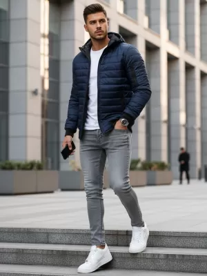 Férfi dzseki DSTREET TX2228 SÖTÉTKÉK