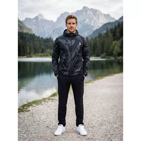  Férfi prémium softshell kabát ALTISPORT VOJ/ALM072JACK01 FEKETE 