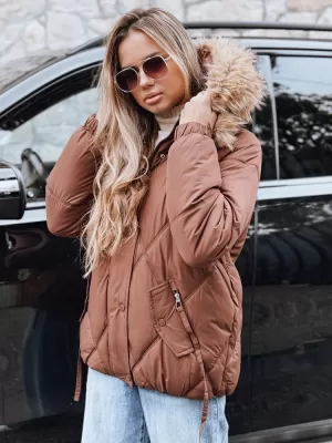 Női kabát DSTREET TY5231 BARNA