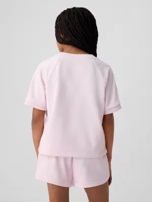 Gyermek póló GAP RAGLAN PULLOVER 427789-00 VILÁGOS BAZSARÓZSA