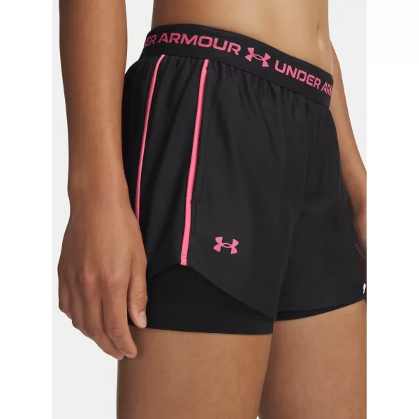  Női rövidnadrág UNDER ARMOUR TECH PLAY UP 2IN1 SHORTS 1389895-002 FEKETE 
