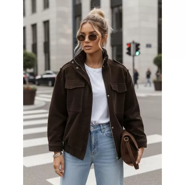  Női kabát DSTREET TY5577 BARNA 