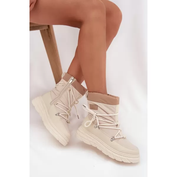  Női téli csizma LEE COOPER LCJ-25-44-3931 BÉZS 