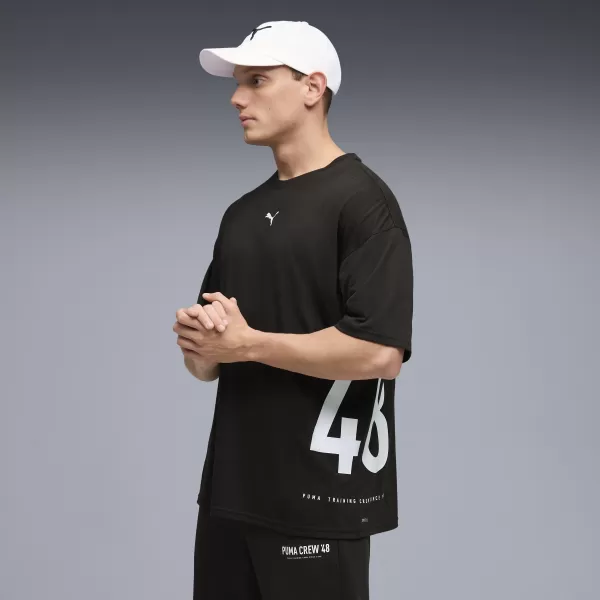  Férfi póló PUMA M GRAPHIC OVERSIZED TEE 528528_01 PUMA FEKETE 