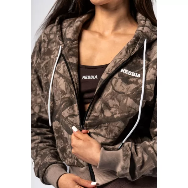 Cipzáras kapucnis POWER 895 LIGHT BROWN CAMO Nebbia 