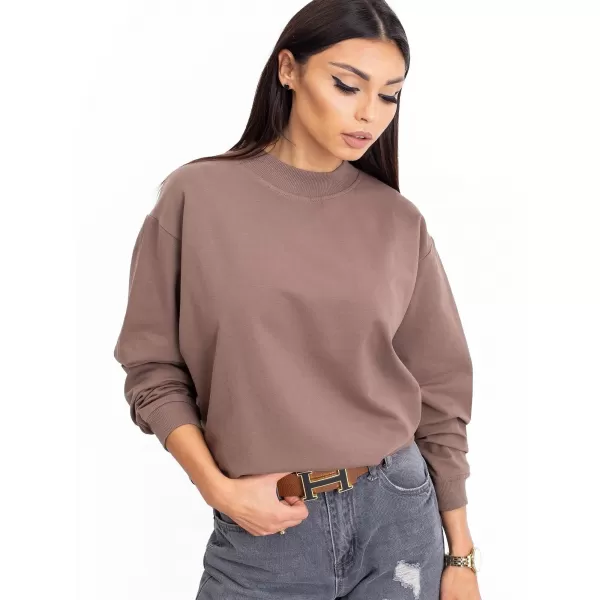  Női pulóver BASIC FEEL GOOD RV-BL-5185.92P BARNA 