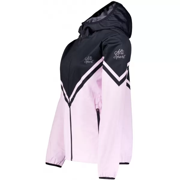  Női prémium softshell kabát ALTISPORT VOJ/ALW101JACK01 RÓZSASZÍNES FEKETE 