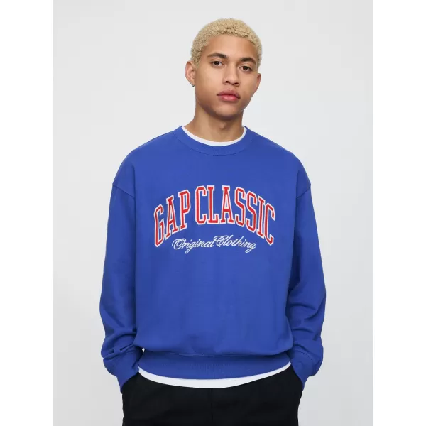  Férfi pulóver GAP CLASSIC LOGO SWEATSHIRT 744748-02 VAKÍTÓ KÉK 