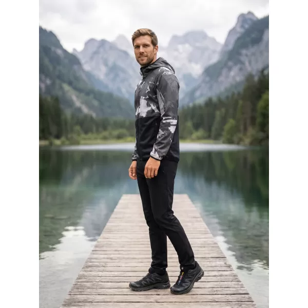  Férfi prémium softshell kabát ALTISPORT VOJ/ALM125JACK01 MASZK/BLK 