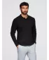 Férfi pulóver OMBRE OM-POLS-0140 FEKETE