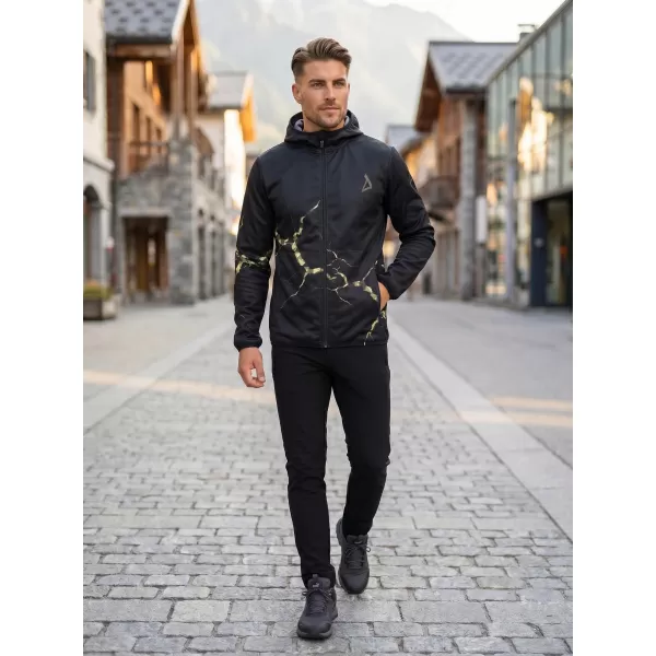  Férfi prémium softshell kabát ALTISPORT VOJ/ALM129JACK01 FEKETE/KATONAI 
