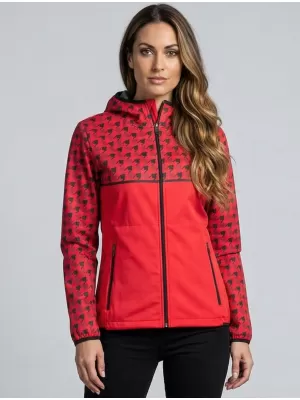 Női prémium softshell kabát ALTISPORT VOJ/ALW048JACK01 PIROS