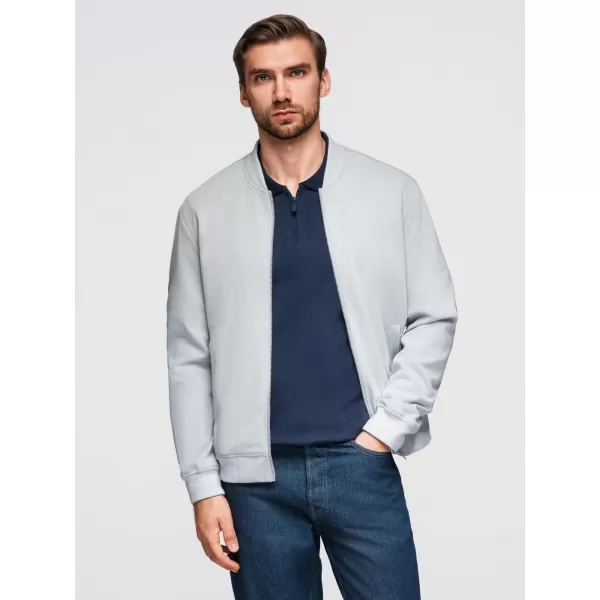  Férfi dzseki OMBRE OM-JANP-0159 VILÁGOSSZÜRKE 