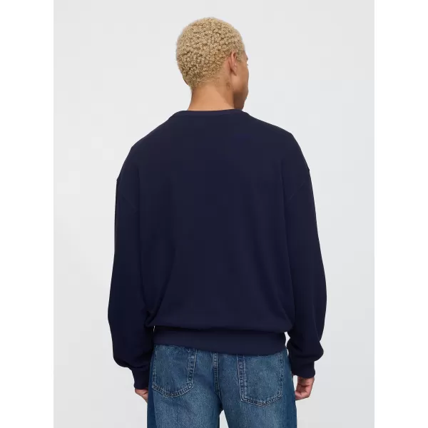  Férfi pulóver GAP CLASSIC LOGO SWEATSHIRT 744748-01 HADITENGERÉSZET EGYENRUHA 