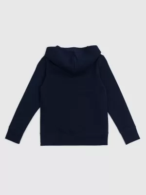 Gyermek pulóver GAP PULLOVER LOGO HOODIE 849381-10 KÉK GALAXIS