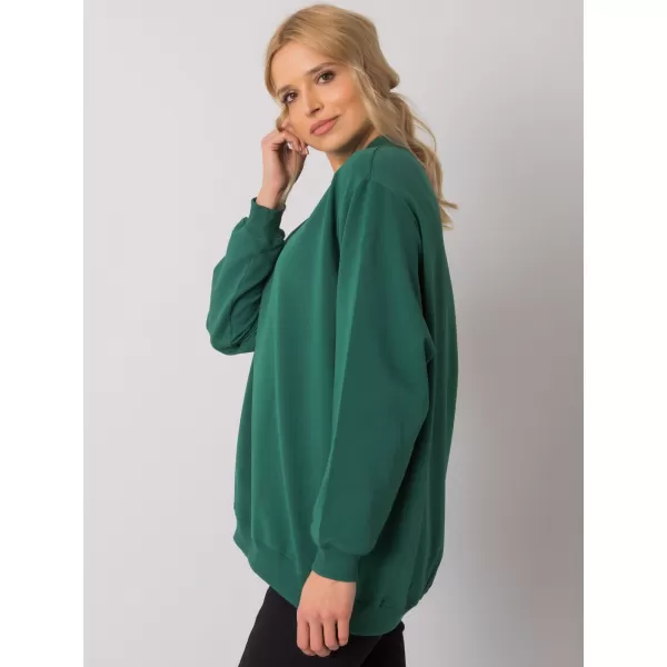  Női pulóver BASIC FEEL GOOD RV-BL-5185.90P SÖTÉTZÖLD 