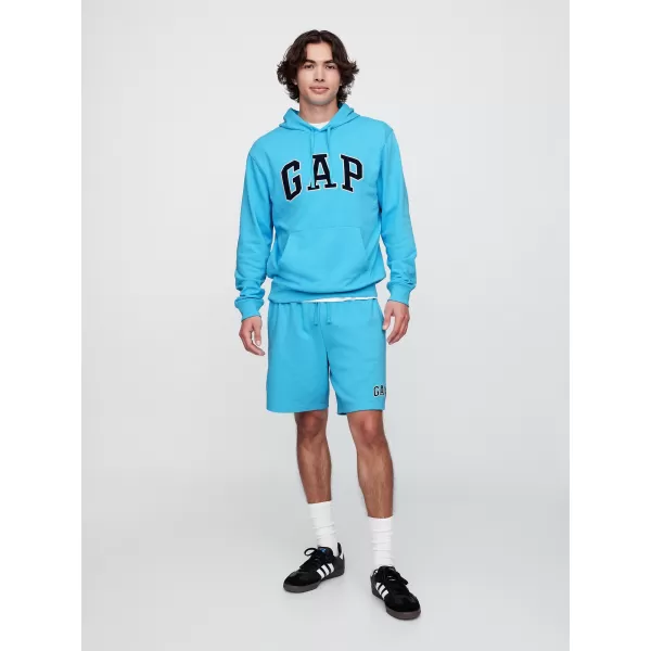  Férfi pulóver GAP FRENCH TERRY PULLOVER LOGO HOODIE 868460-10 VÍZÖNTŐ 
