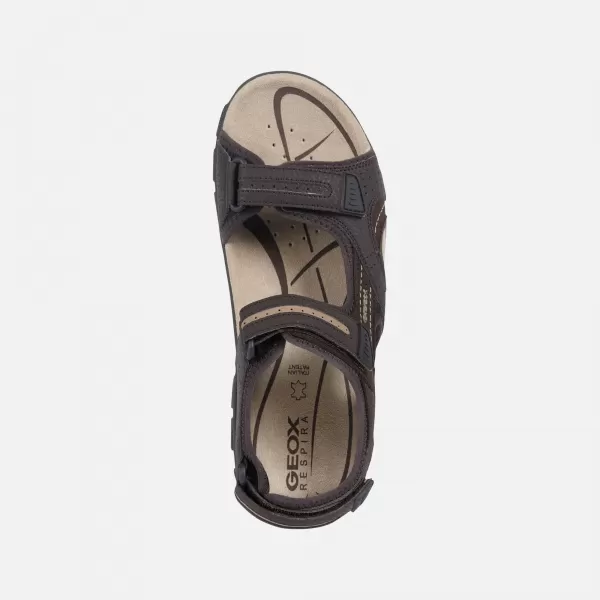 Férfi szandál GEOX UOMO SANDAL STRADA G003039 SÖTÉTBARNA 