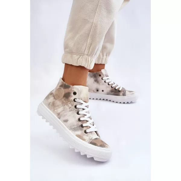  Női tornacipő BIG STAR LL274047 WHITE/OLIVE Big Star Shoes 