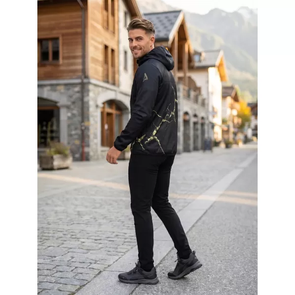  Férfi prémium softshell kabát ALTISPORT VOJ/ALM129JACK01 FEKETE/KATONAI 