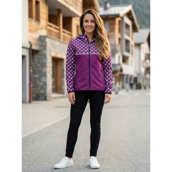  Női prémium softshell kabát ALTISPORT VOJ/ALW048JACK01 LILA 