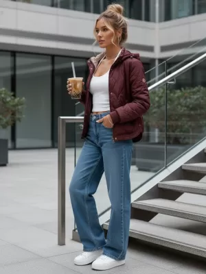Női kabát DSTREET TY5615 LILA