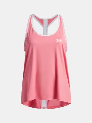 Lány felső UNDER ARMOUR TECH KNOCKOUT TANK 1363374-600 RÓZSASZÍN