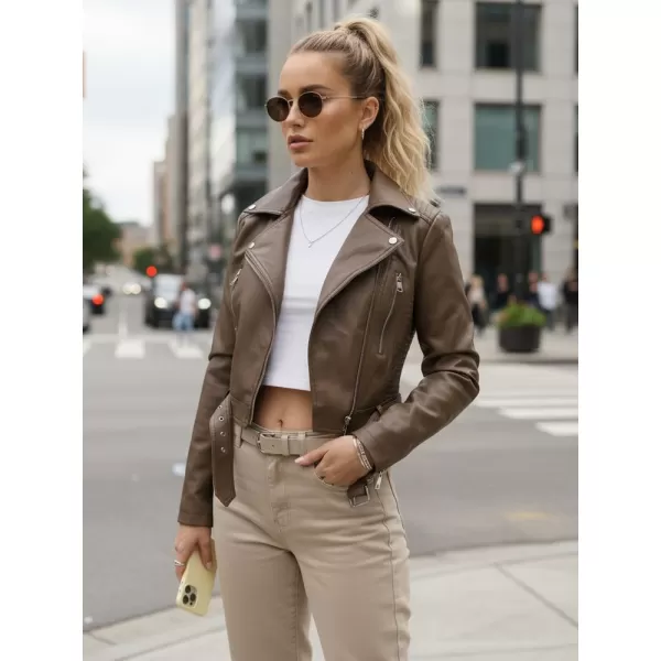  Női kabát DSTREET TY5536 BARNA 
