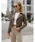 Női kabát DSTREET TY5536 BARNA