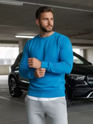 Férfi pulóver DSTREET BX4386 KÉK