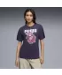 Női póló PUMA GRAPHICS RELAXED TEE BETTER 691908_64 MÉLY SZILVA