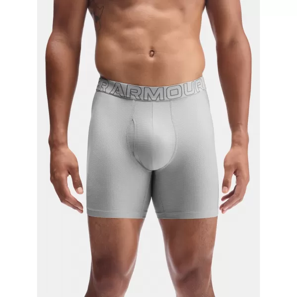  Férfi boxerek UNDER ARMOUR UA PERFORMANCE TECH MESH - SOLID 6IN - 1383884-069 TITÁN 