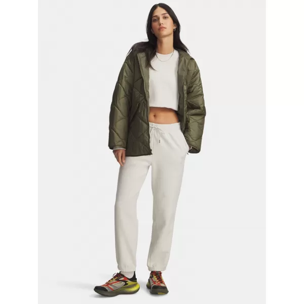  Női melegítőnadrág UNDER ARMOUR ICON TERRY VARSITY JOGGER 6004858-110 FEHÉR 