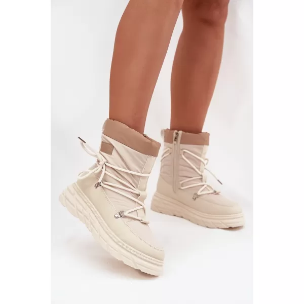  Női téli csizma LEE COOPER LCJ-25-44-3931 BÉZS 