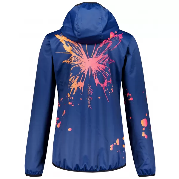  Női prémium softshell kabát ALTISPORT VOJ/ALW077JACK01 SÖTÉTKÉK/NARANCS 