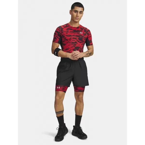  Férfi rövidnadrág UNDER ARMOUR HG PRINTED LNG SHORT 6009658-002 FEKETE 