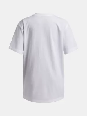 Lányos póló UNDER ARMOUR UA G BLOCK LOGO OS SS 6009720-100 FEHÉR