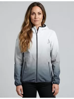 Női prémium softshell kabát ALTISPORT VOJ/ALW126JACK01 FEKETE-FEHÉR