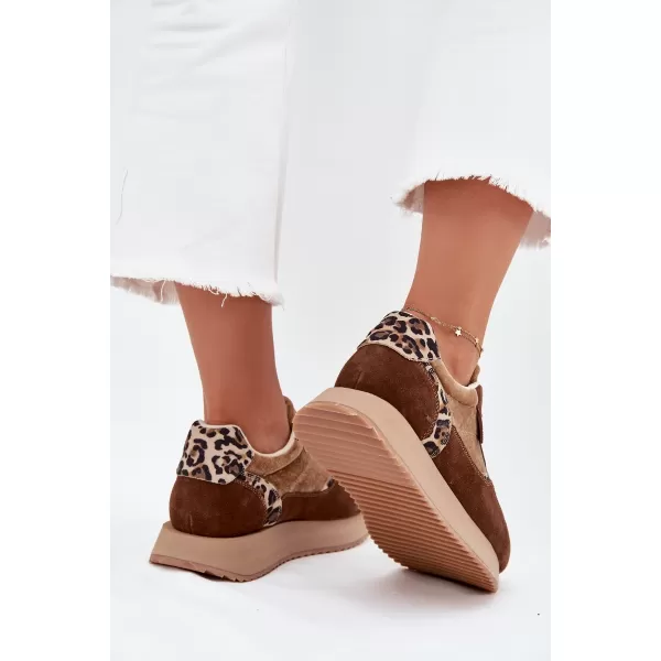  Női tornacipő BIG STAR OO274A313 BARNA/BEGE Big Star Shoes 