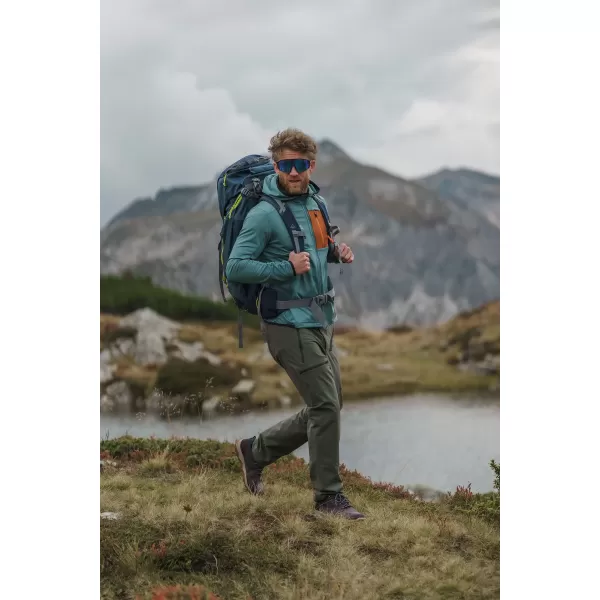  Férfi powerfleece pulóver NORDBLANC BRACKEN NBWFM8286 SÖTÉTZÖLD 