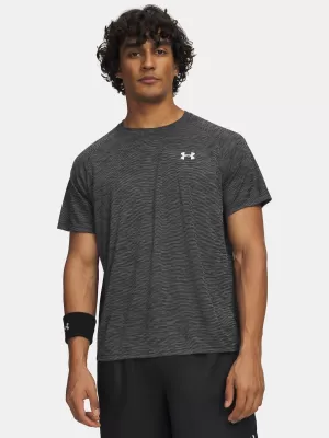 Férfi póló UNDER ARMOUR TECH TEXTURED SS 1382796-001 FEKETE